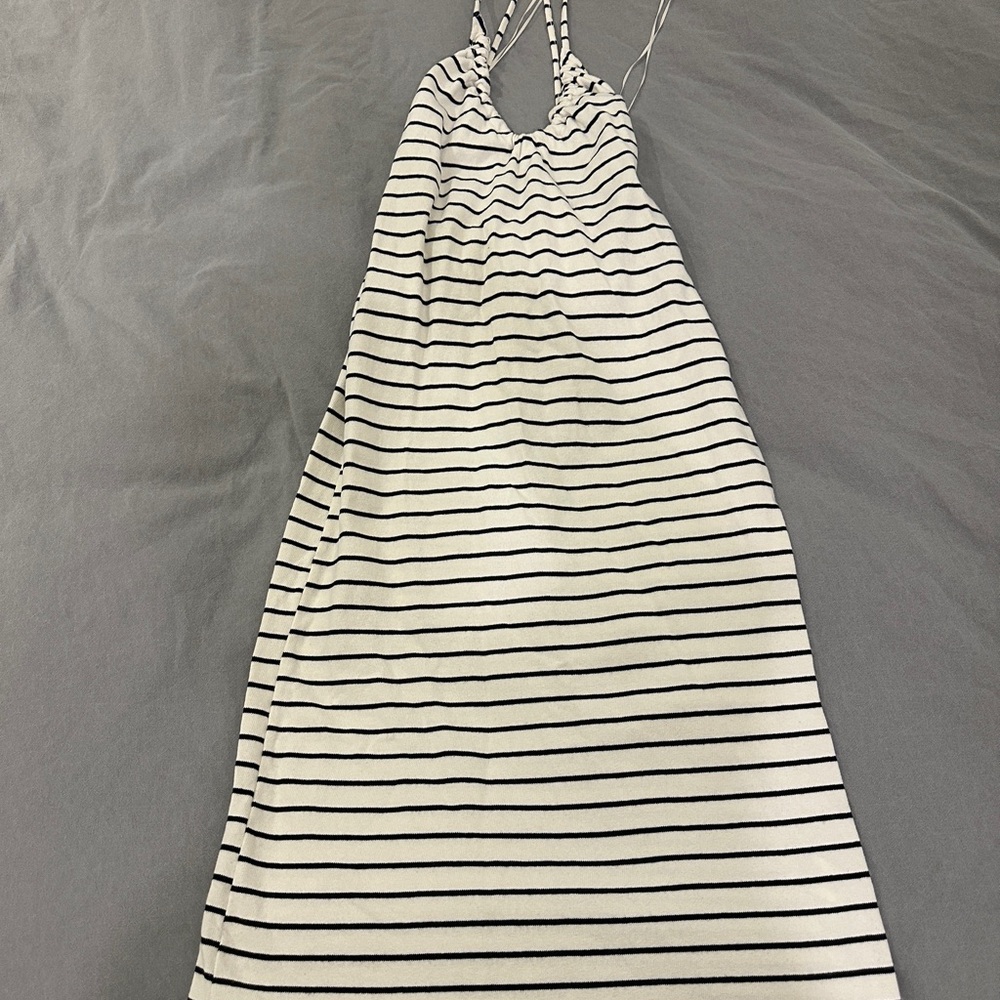 Striped Zara Halter Maxi Dress